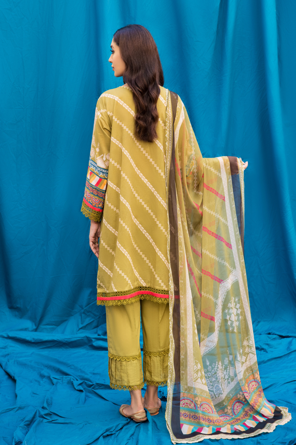 3PC Unstitched | Digital Printed Cambric Suit