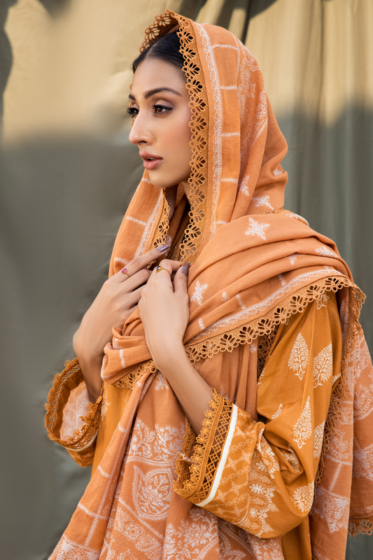 3PC Unstitched | Digital Printed Cambric Suit