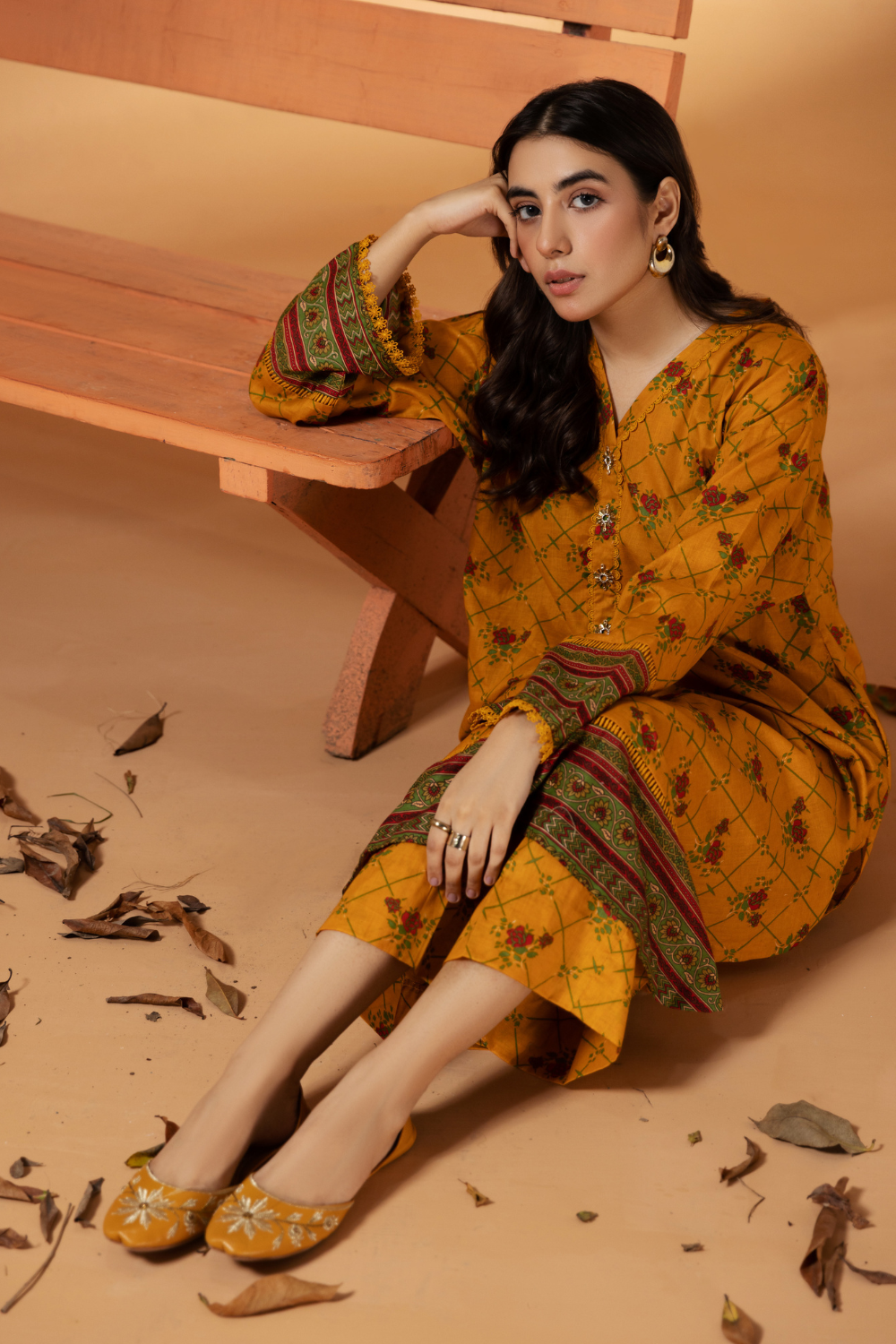 2 PC Unstitched | Printed Cambric Shirt + Trouser