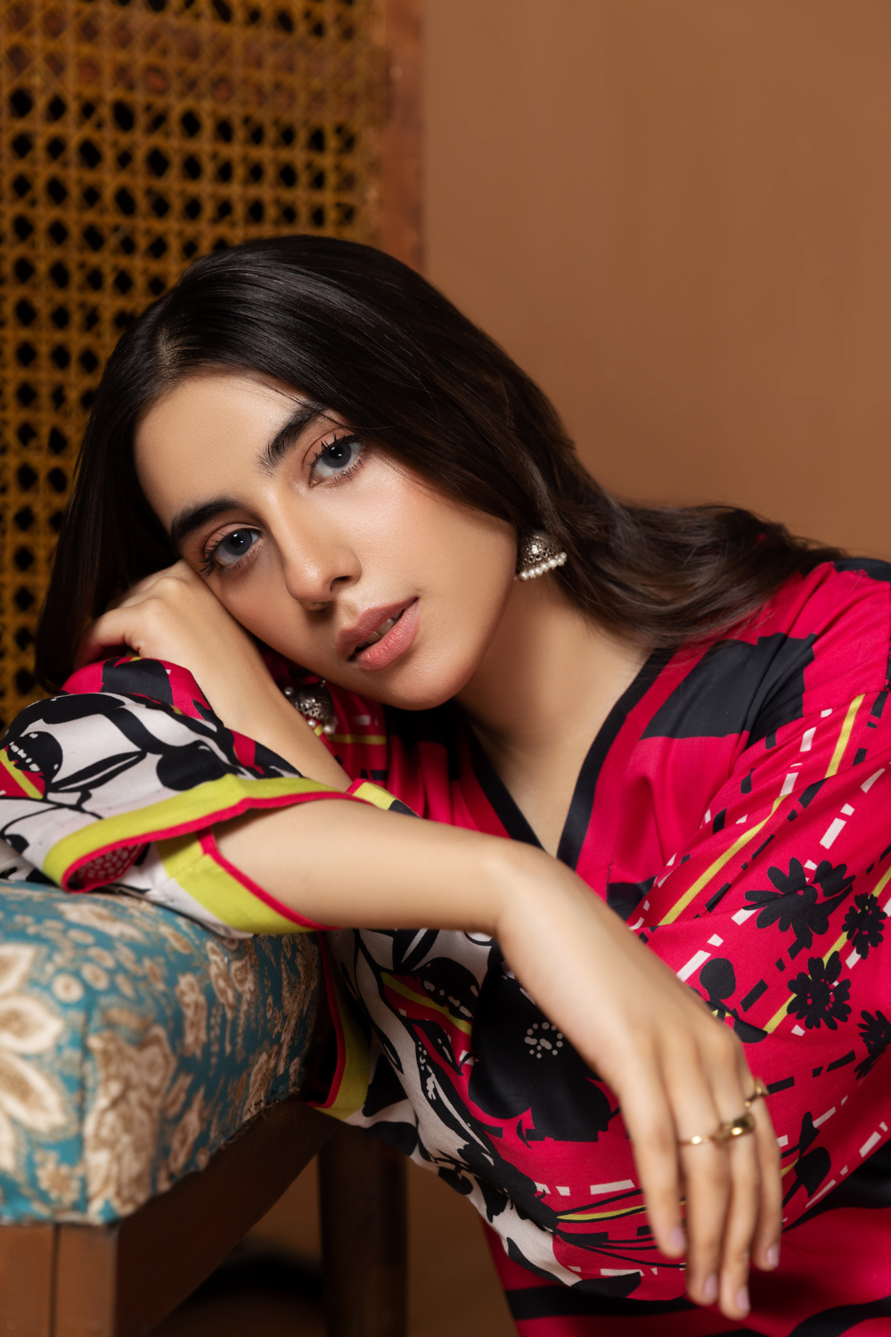 1 PC Unstitched | Printed Cotton Satin Shirt