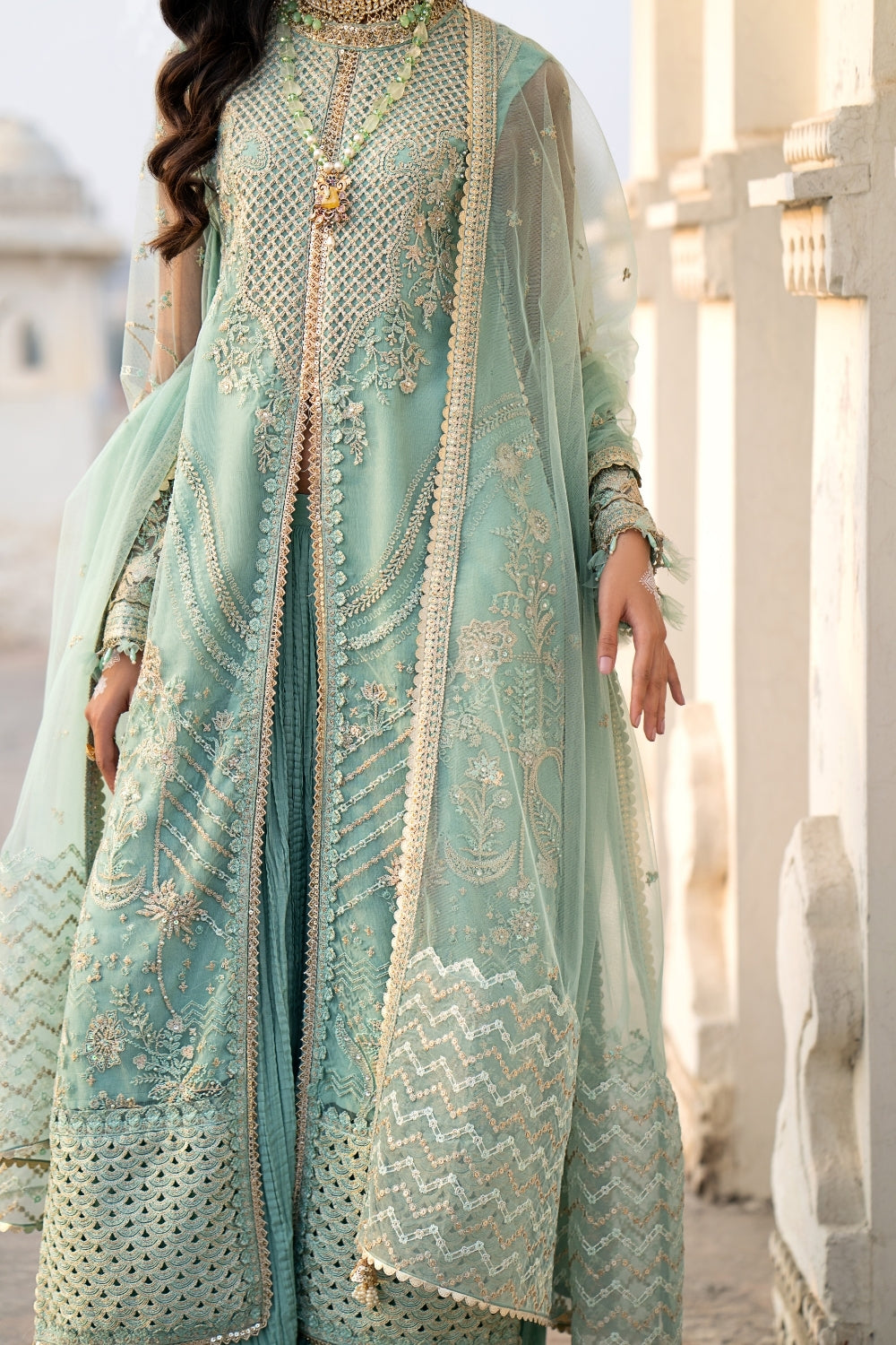 Dilras 3PC Unstitched | Embroidered Luxury Formal Dress