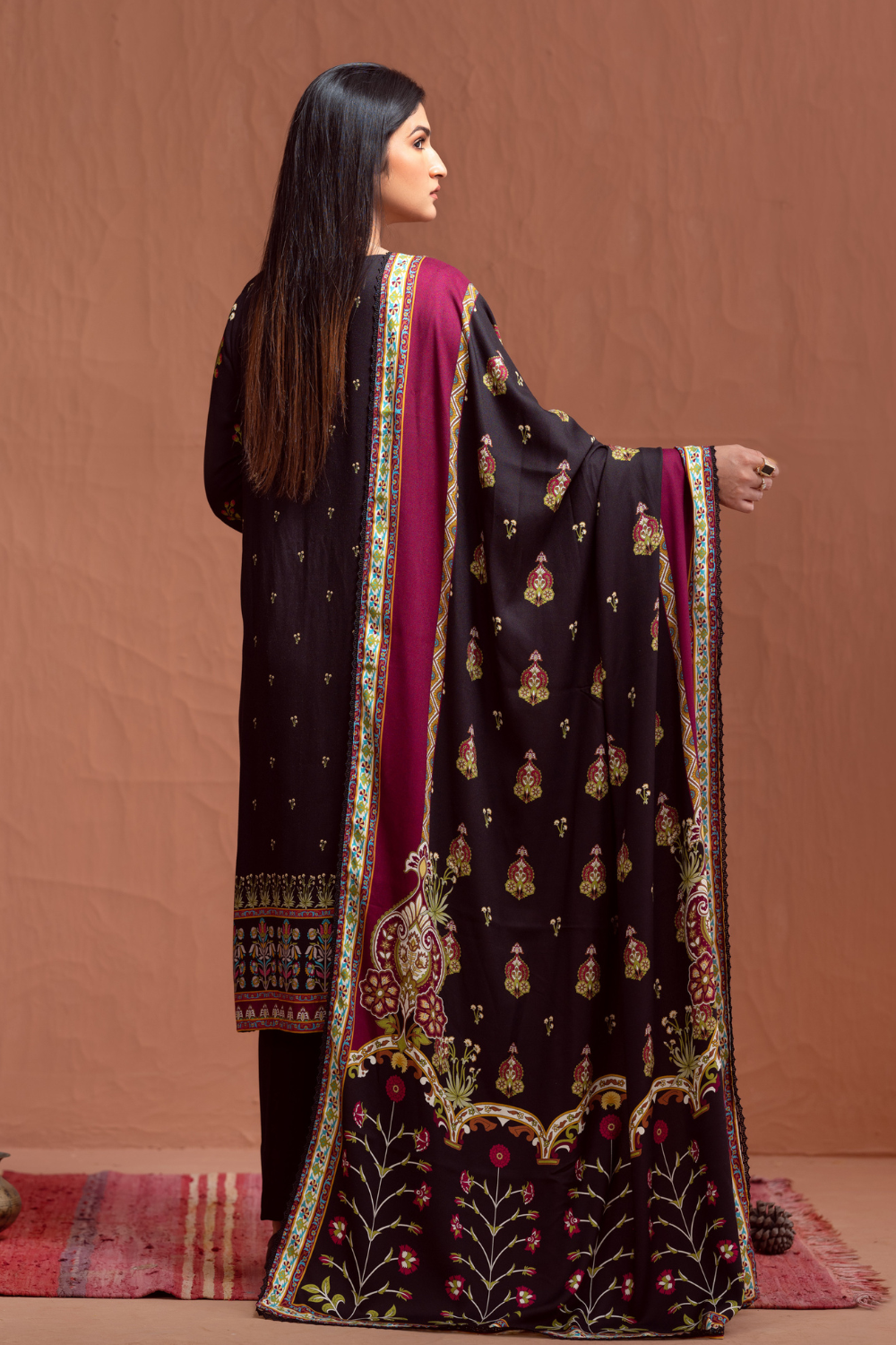 3 PC Unstitched | Crepe Linen Printed Suit