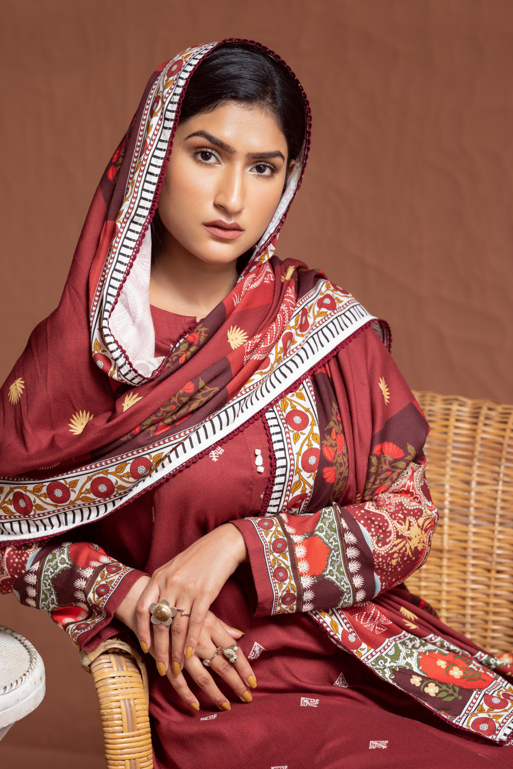 3 PC Unstitched | Crepe Linen Printed Suit