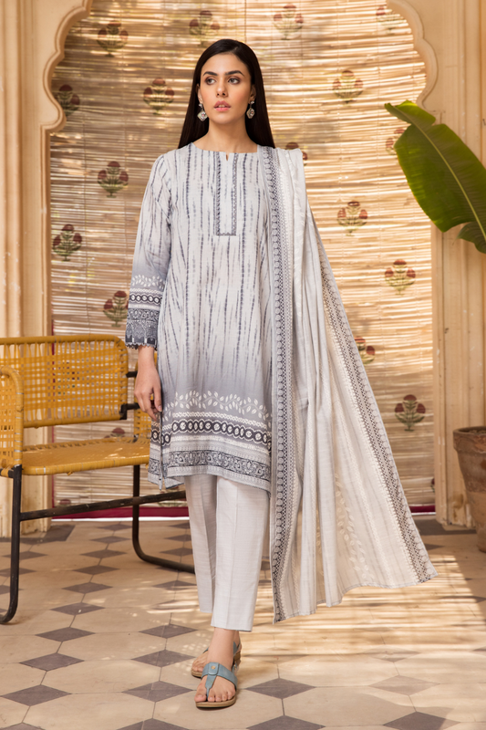 3 PC Unstitched | Khaddar  Printed Suit