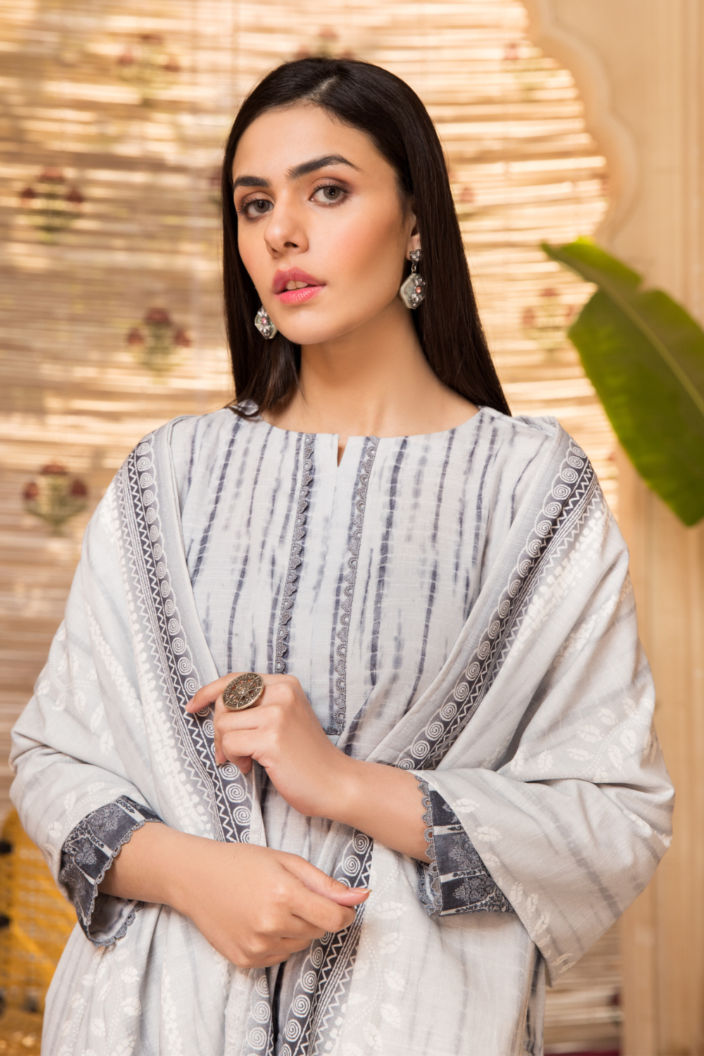 3 PC Unstitched | Khaddar  Printed Suit