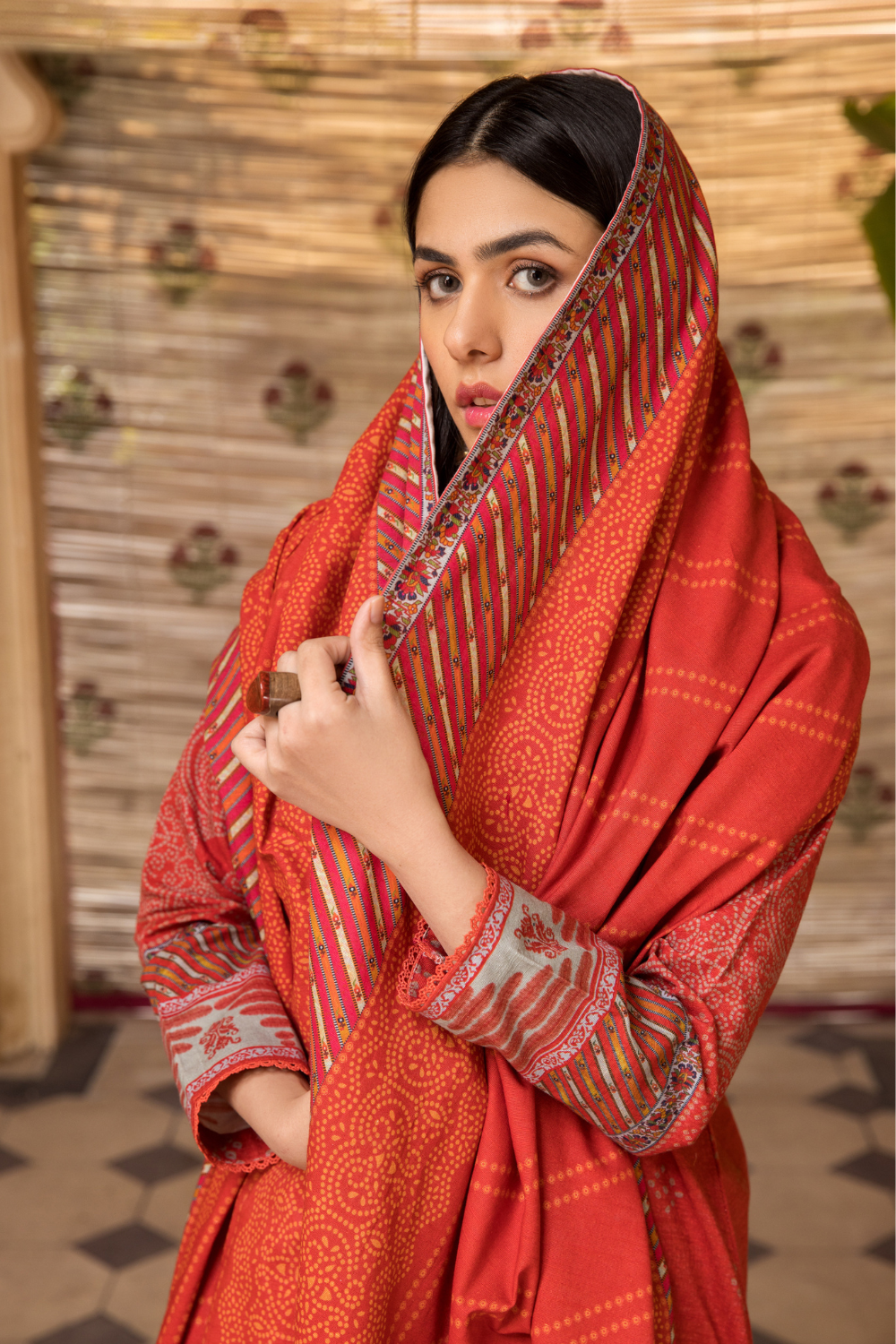 3 PC Unstitched | Khaddar  Printed Suit