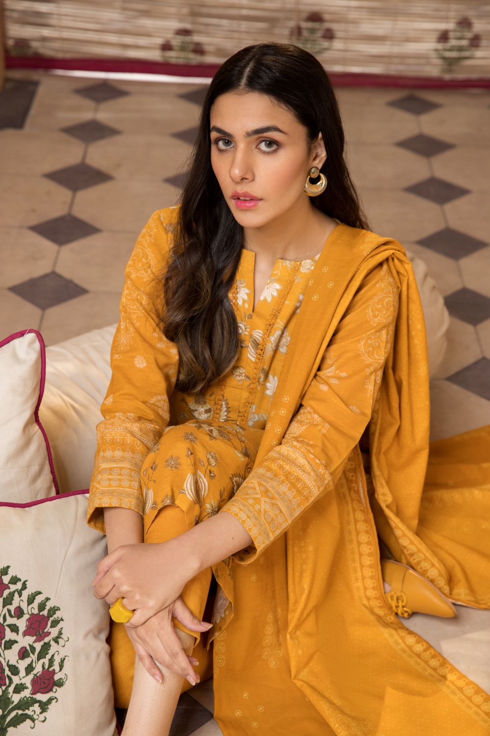 3 PC Unstitched | Khaddar  Printed Suit