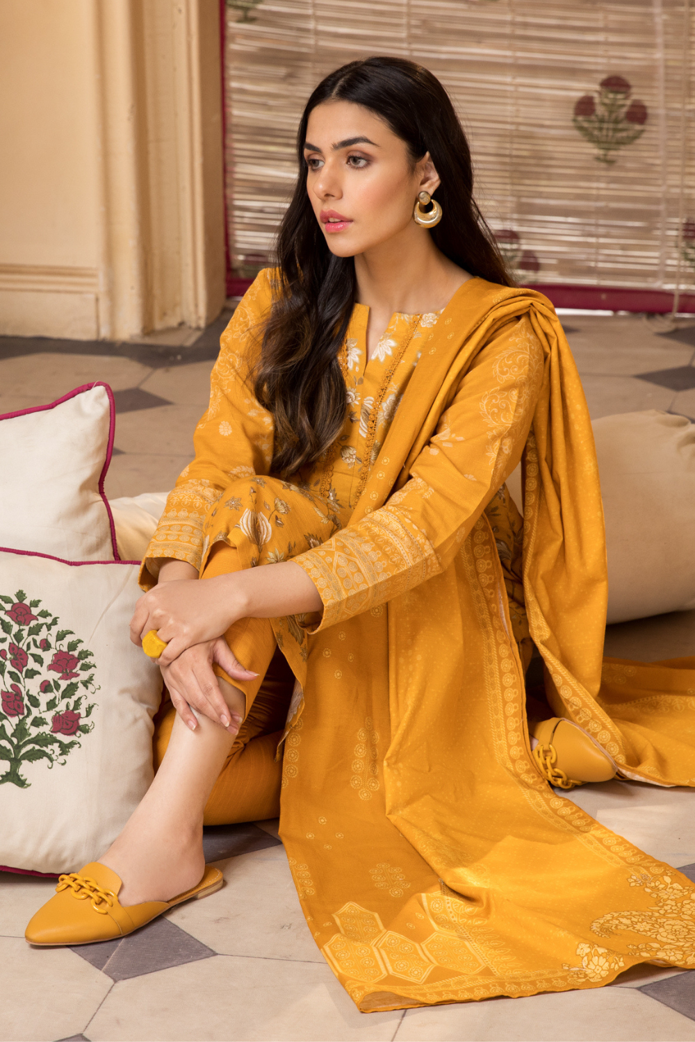 3 PC Unstitched | Khaddar  Printed Suit