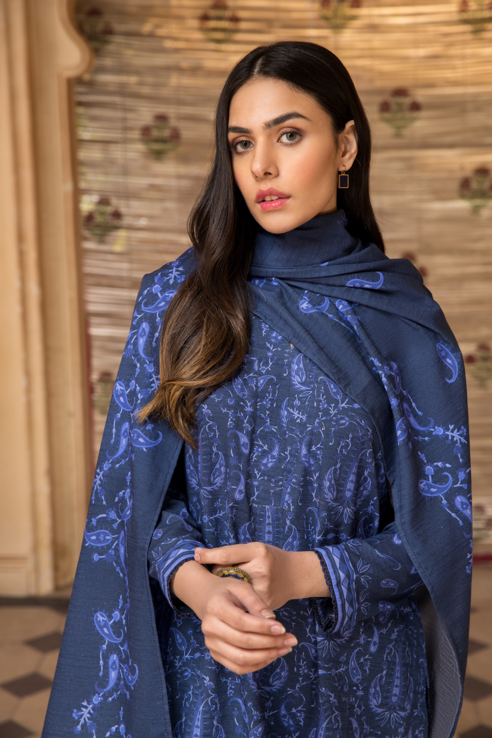 3 PC Unstitched | Khaddar  Printed Suit