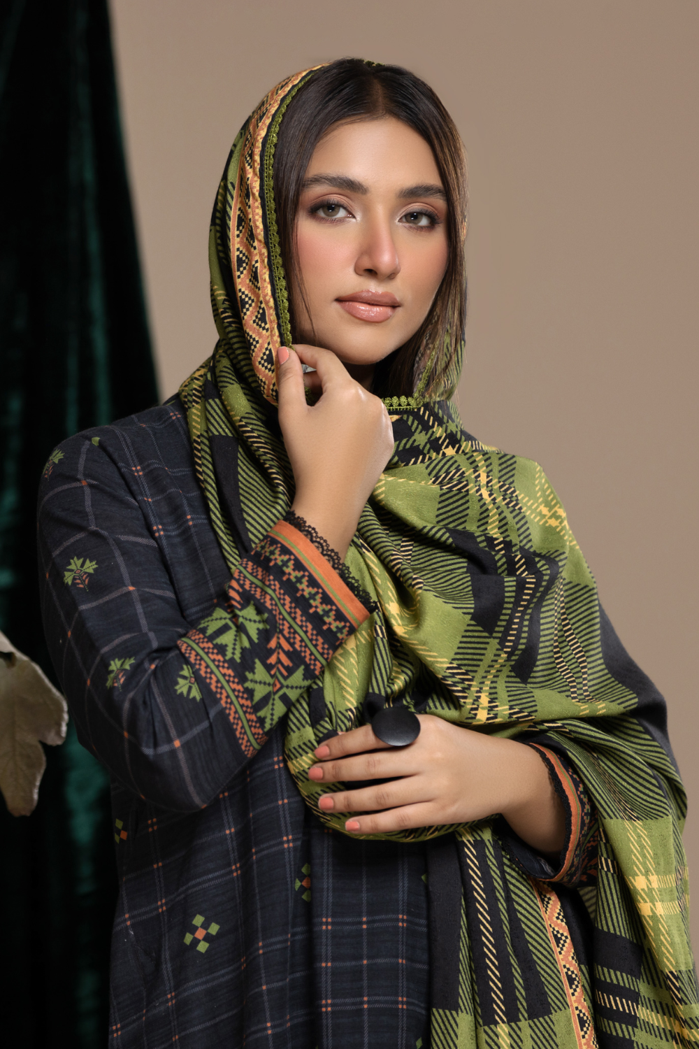 3 PC Unstitched | Khaddar  Printed Suit