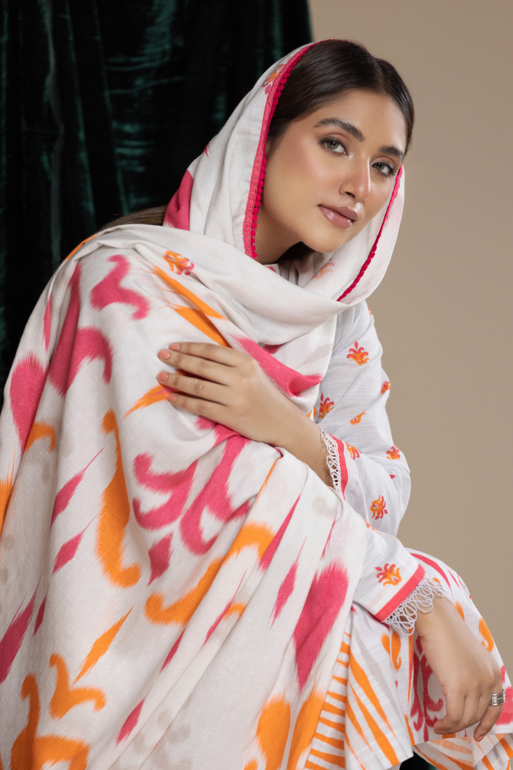 3 PC Unstitched | Khaddar  Printed Suit