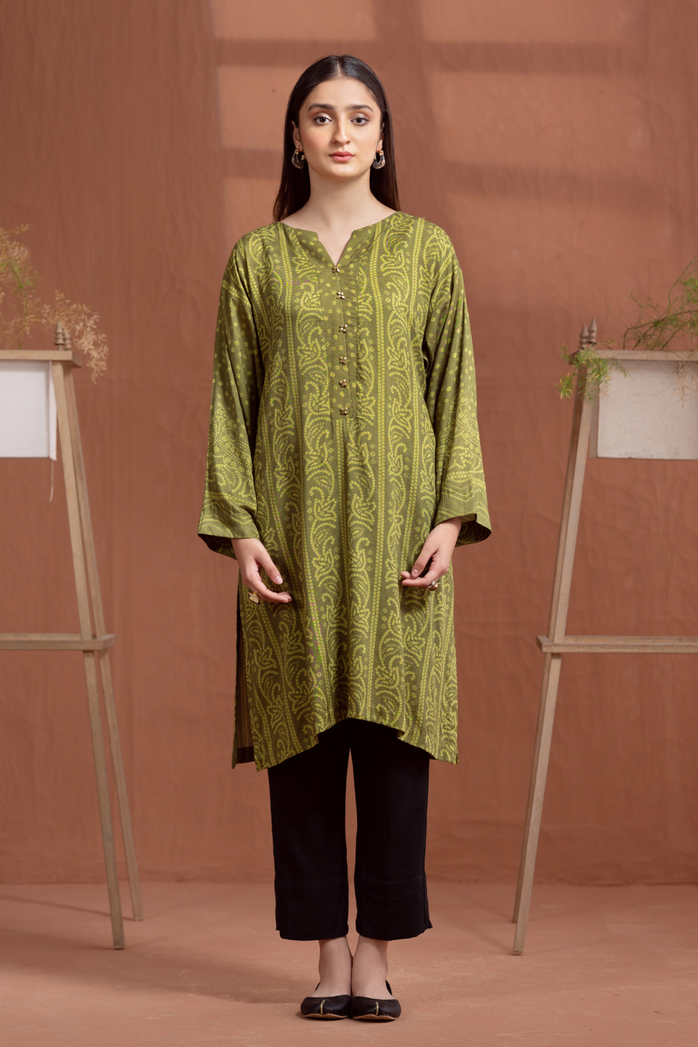1 PC Unstitched | Printed Jacquard Shirt