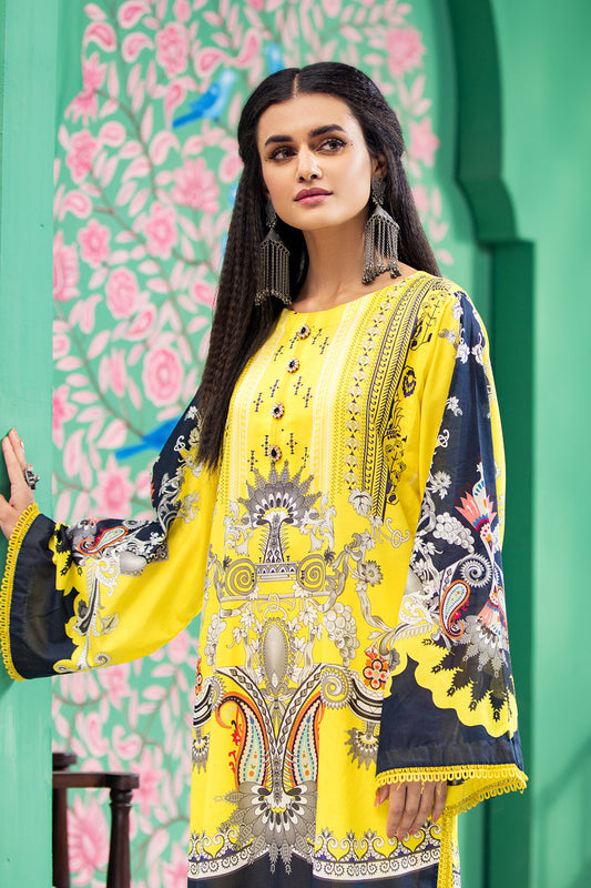 1 PC Unstitched | Printed Shirt