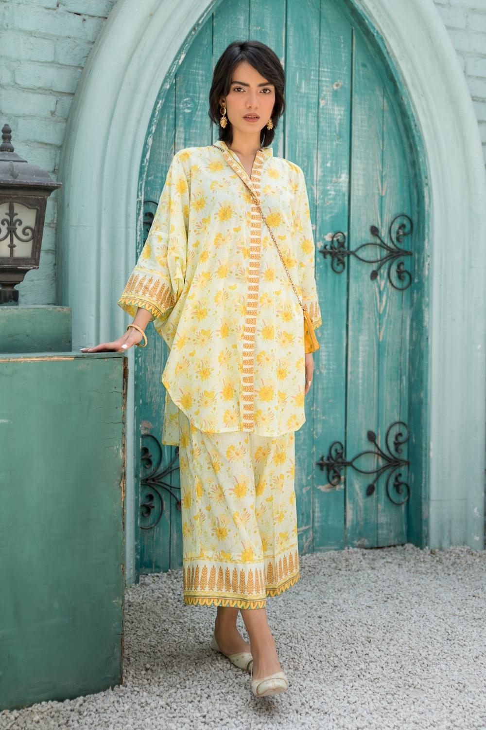 1 PC Unstitched | Printed  Lawn Shirt