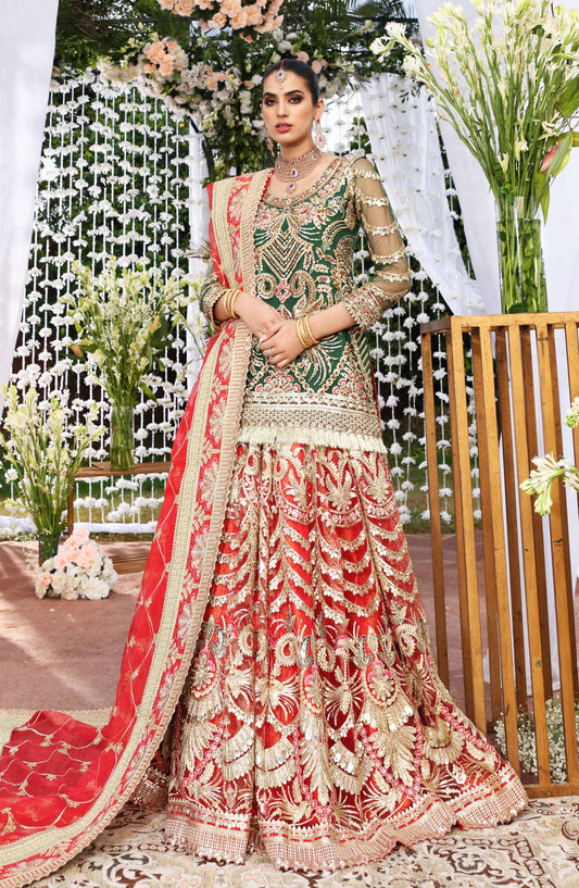 Bridal Lehnga - Dreamy Wonder (MBL-0008) by Maryum N Maria priced at 32000.00