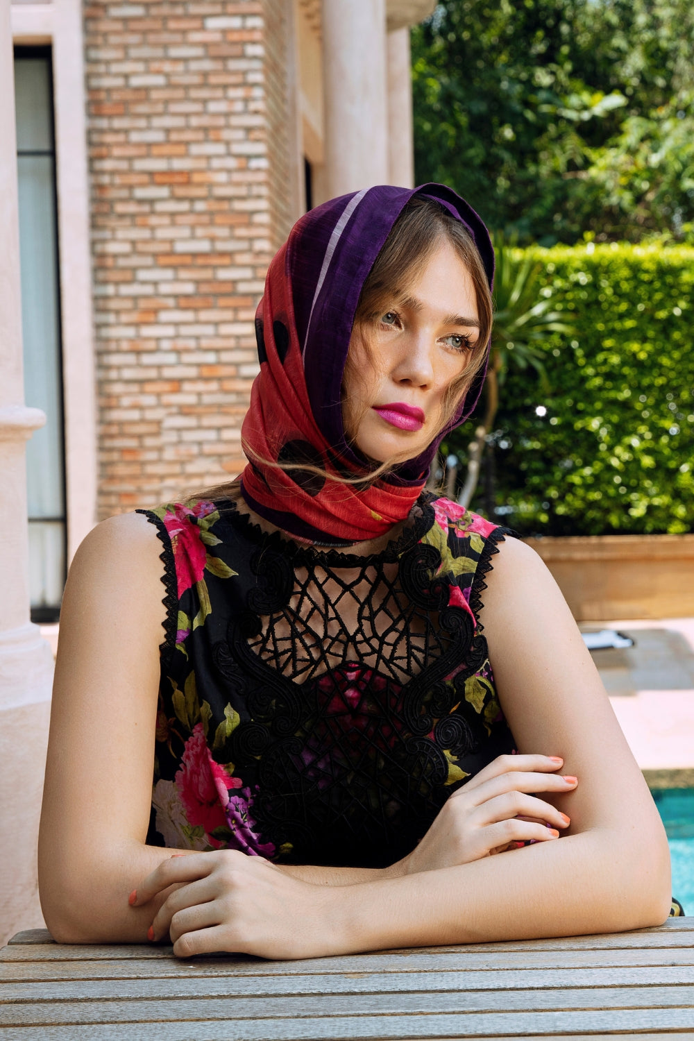 3PC Unstitched | Embroidered Lawn Suit | Manar Printed Dupatta