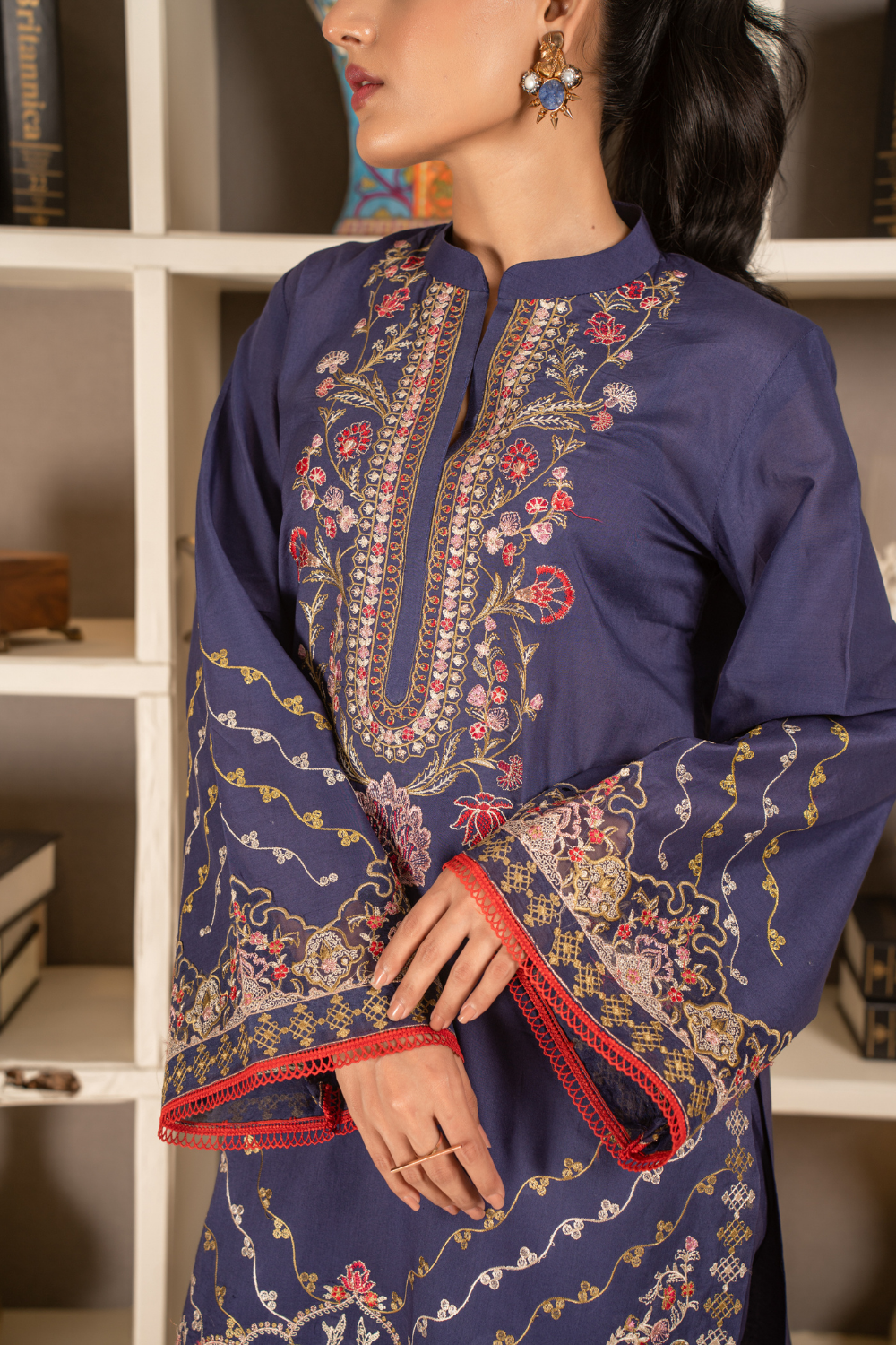 2 PC Stitched | Embroidered Suit