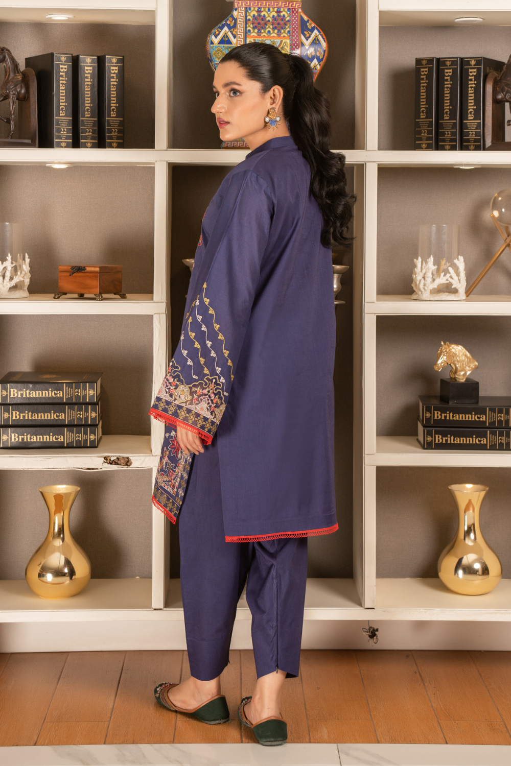 2 PC Stitched | Embroidered Suit