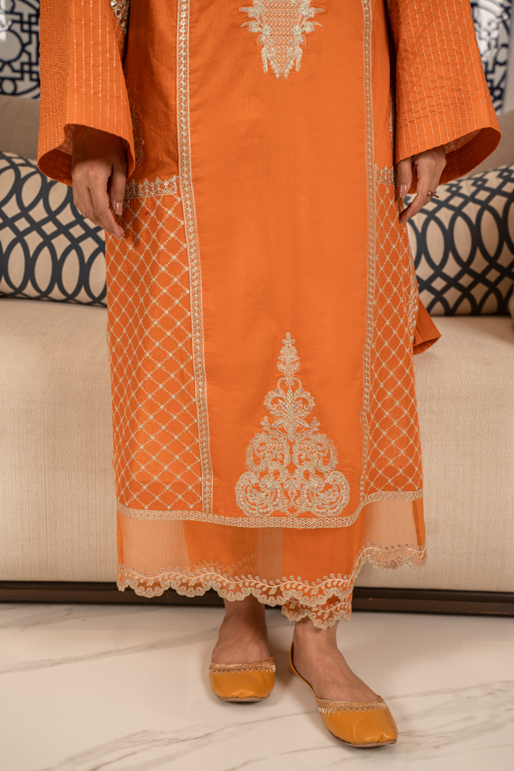 2 PC Stitched | Embroidered Suit