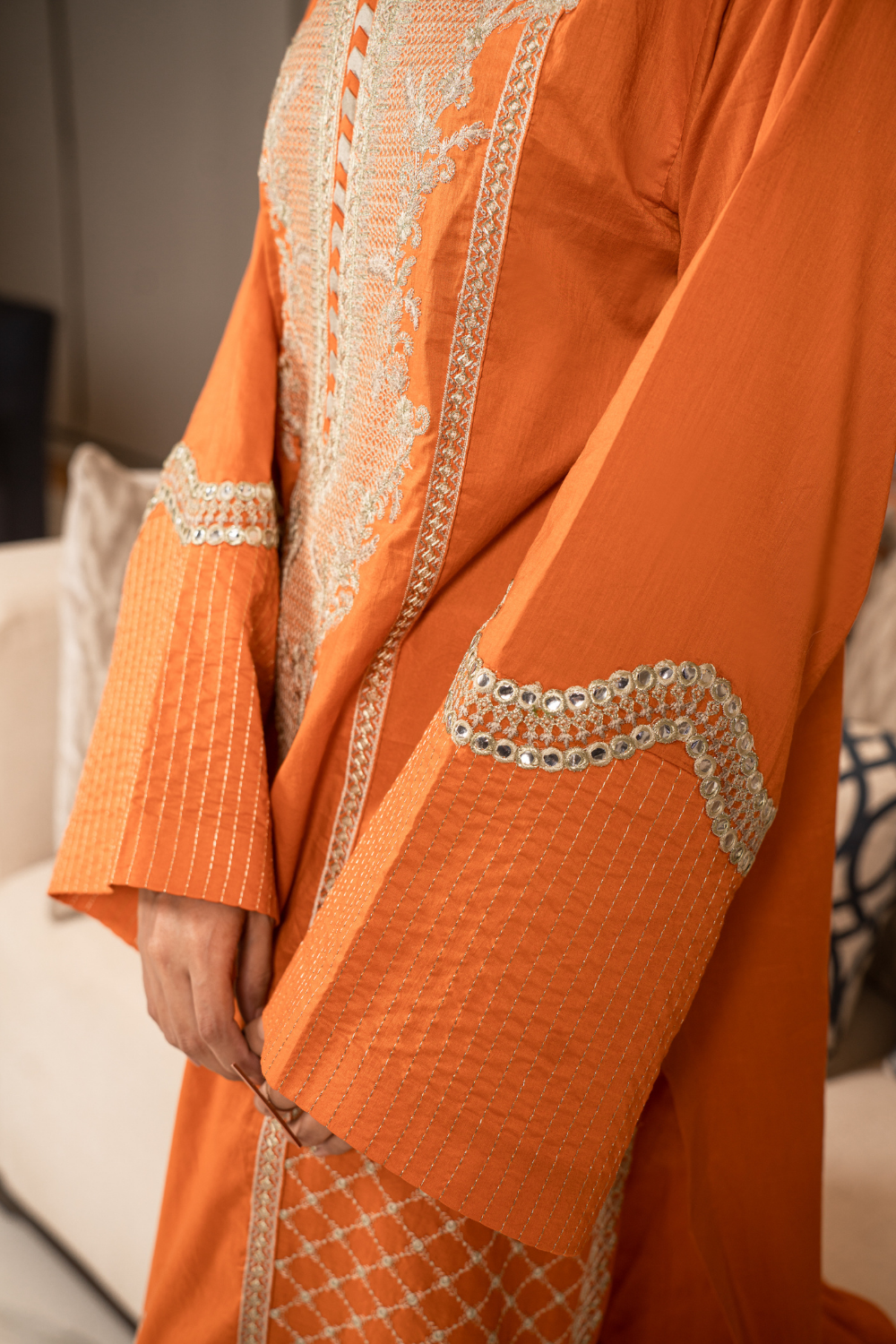 2 PC Stitched | Embroidered Suit