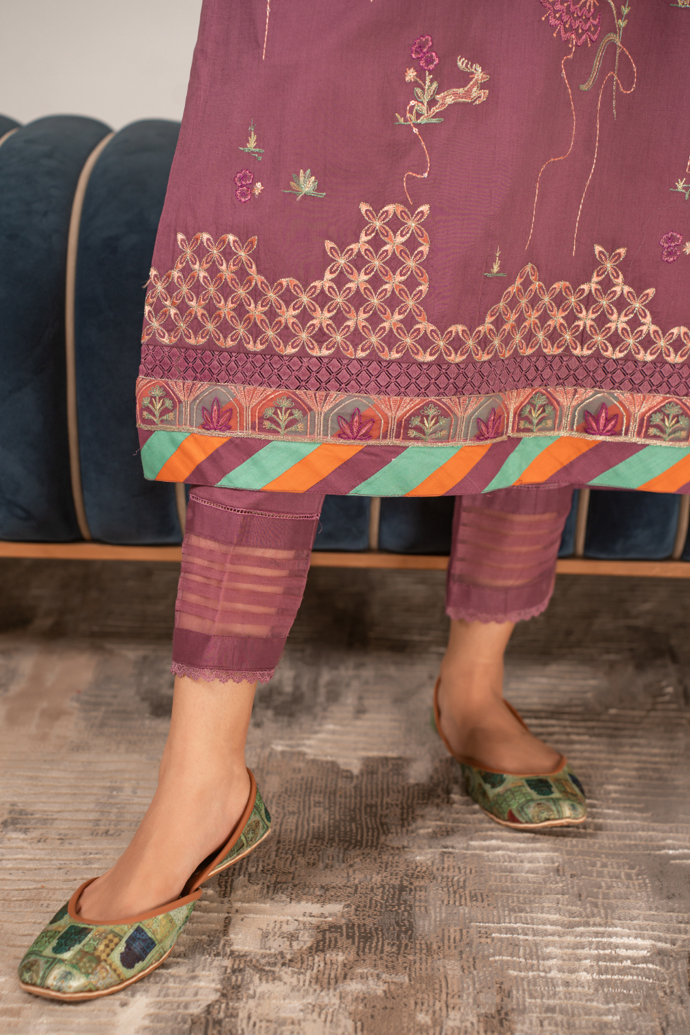 2 PC Stitched | Embroidered Suit