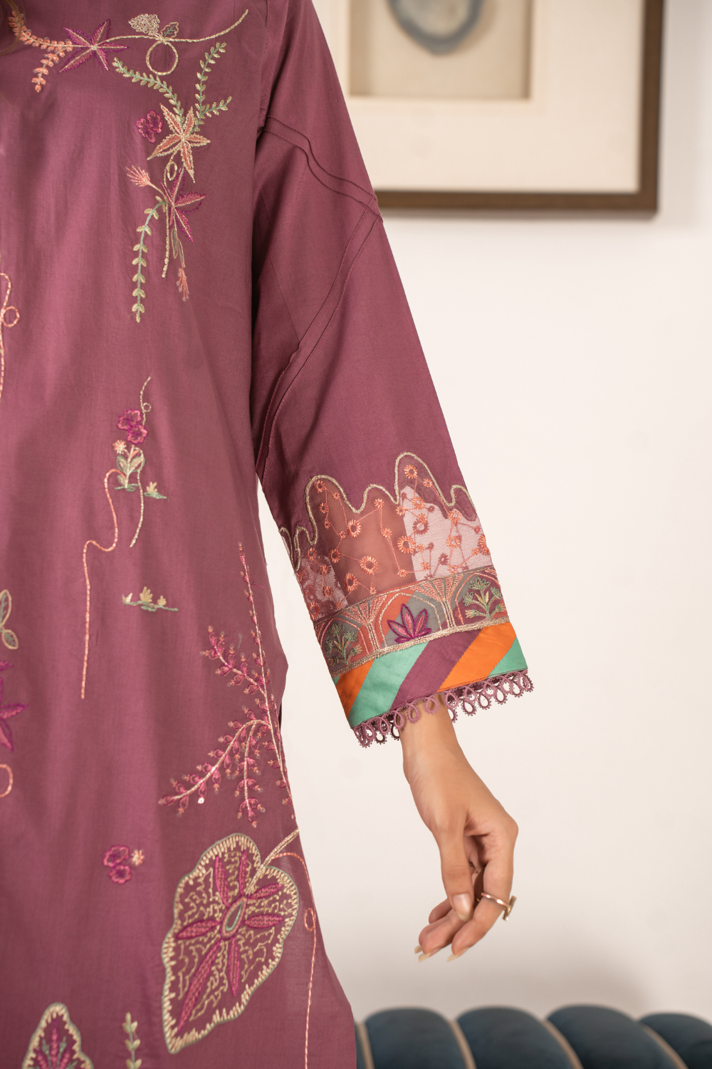 2 PC Stitched | Embroidered Suit