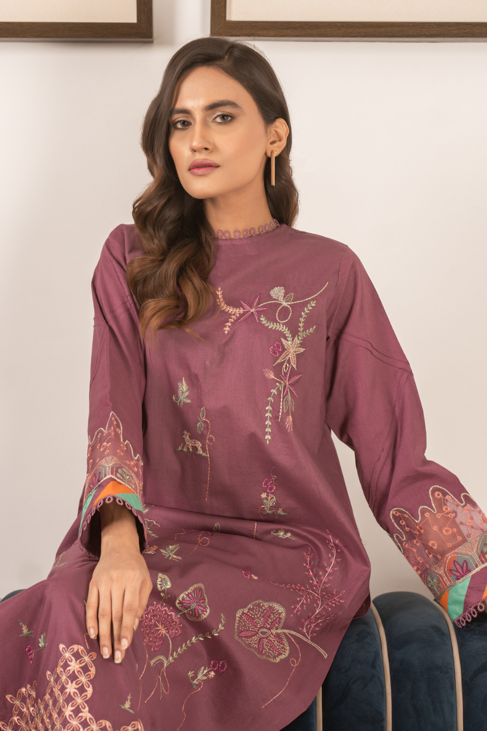 2 PC Stitched | Embroidered Suit