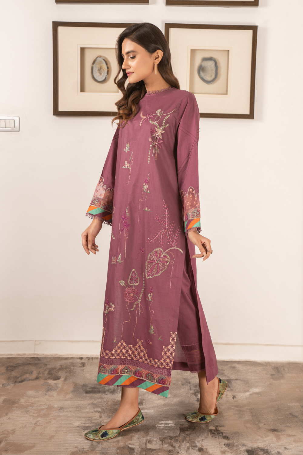 2 PC Stitched | Embroidered Suit