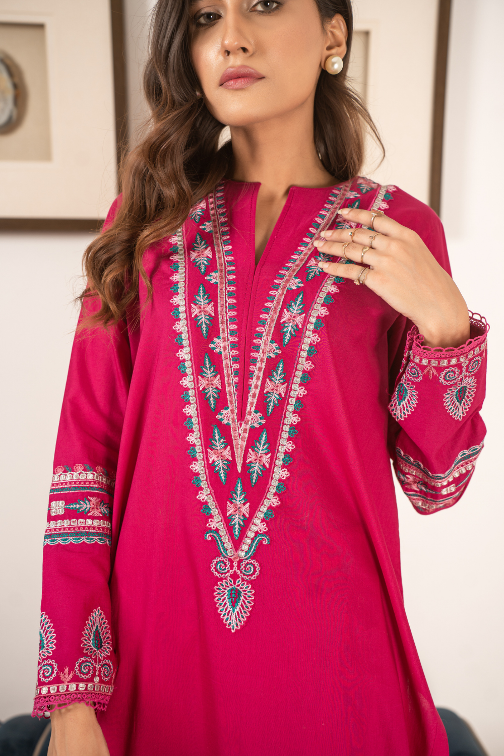 2 PC Stitched | Embroidered Suit