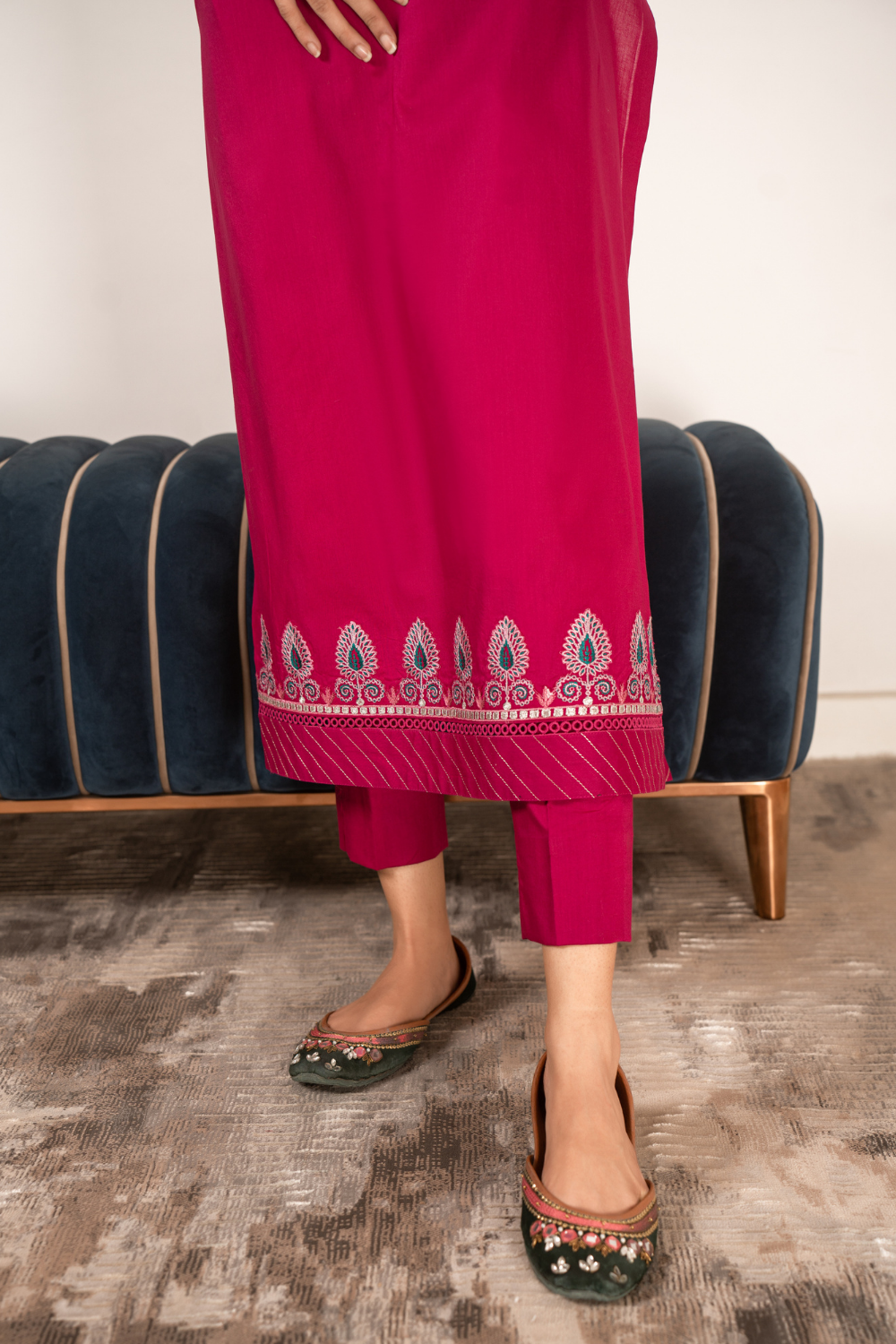 2 PC Stitched | Embroidered Suit