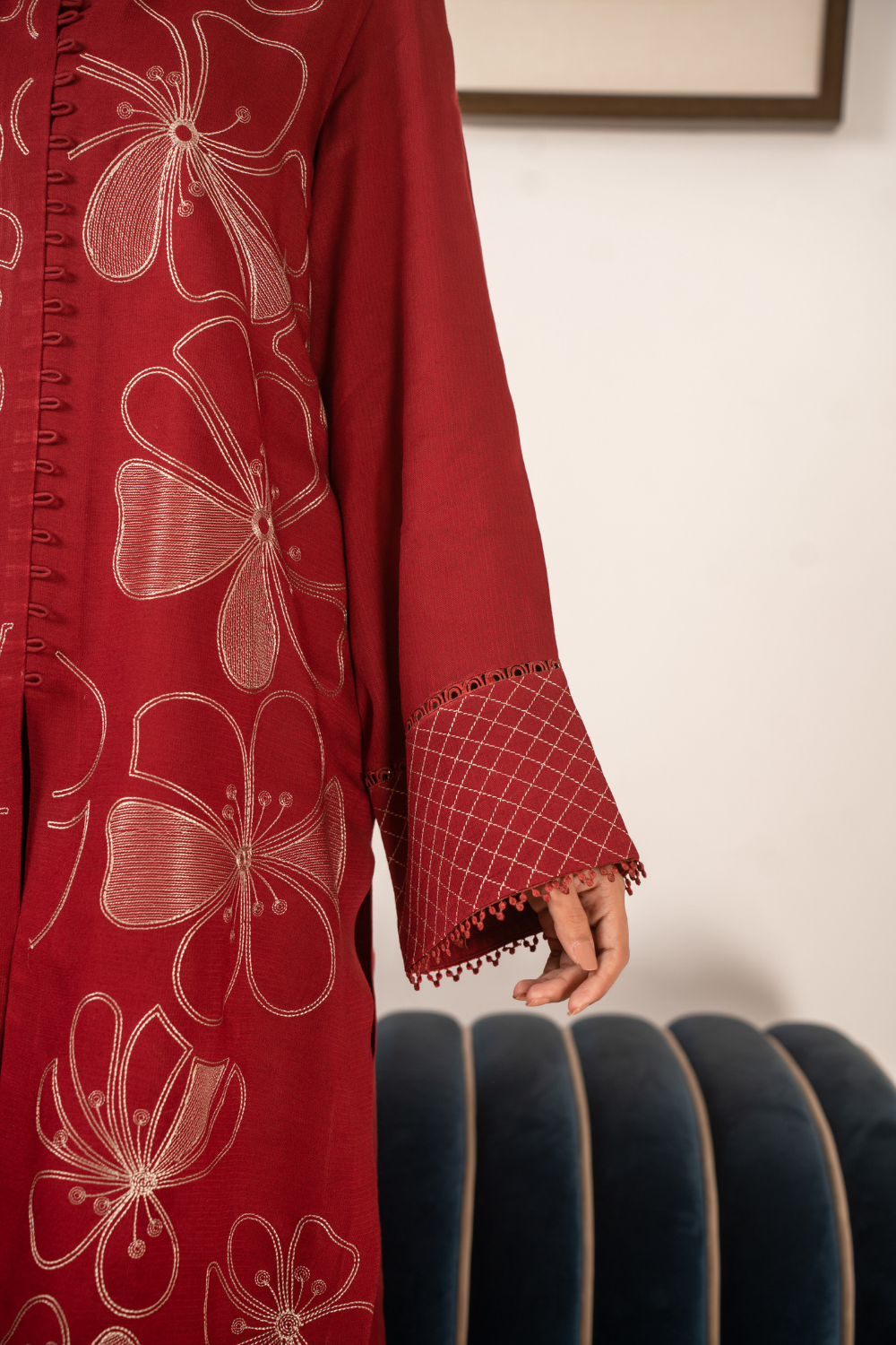 2 PC Stitched | Embroidered Suit