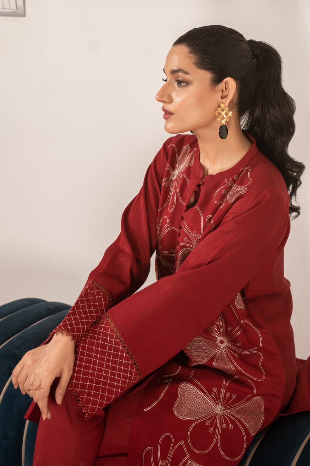 2 PC Stitched | Embroidered Suit