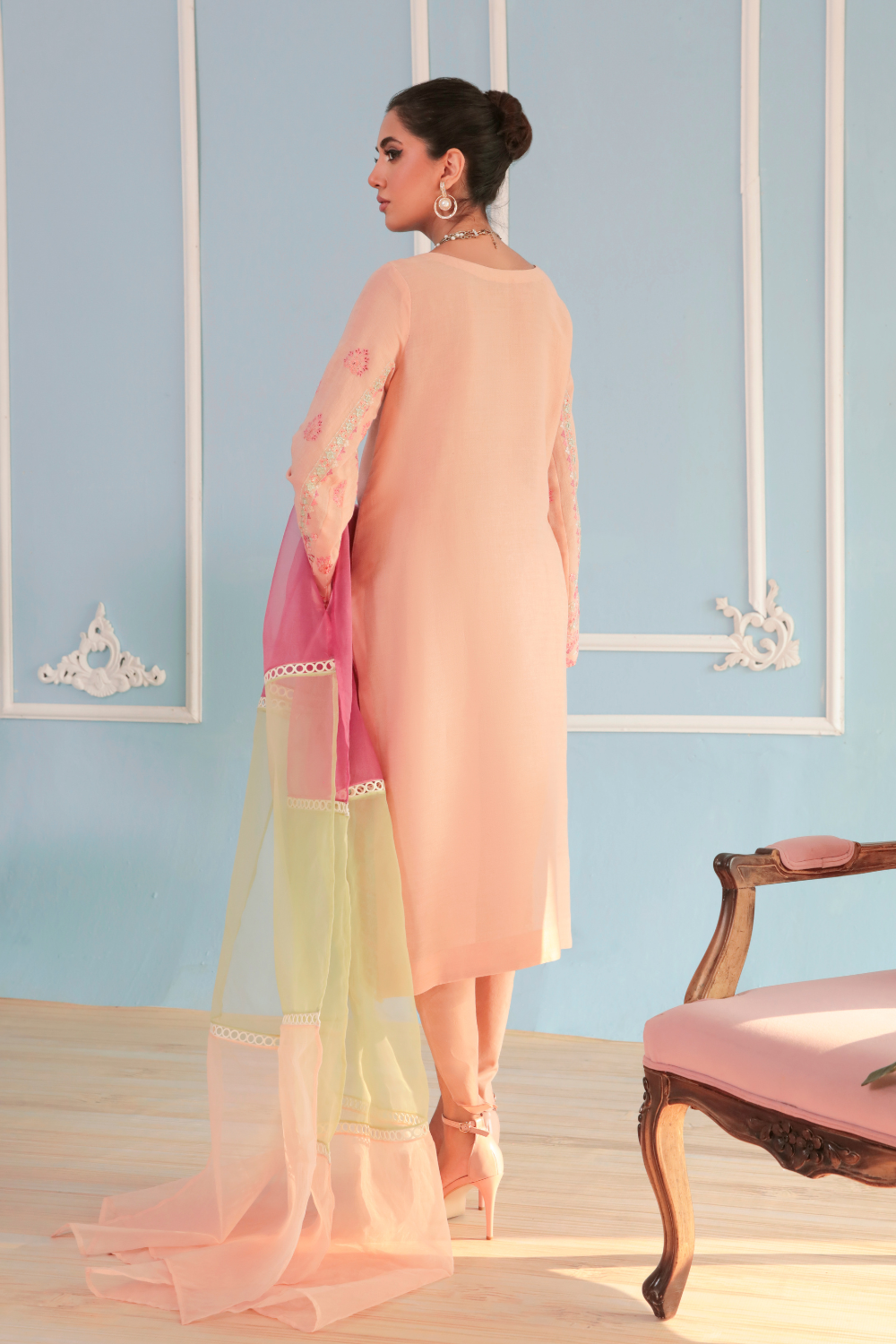 3 PC Stitched | Embroidered Suit