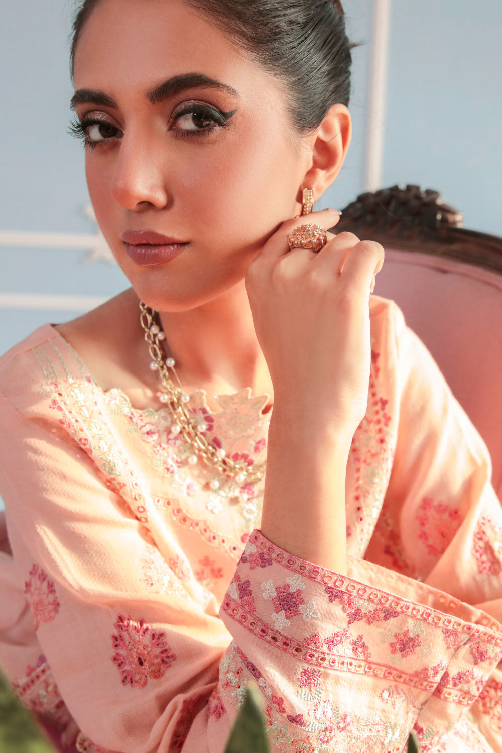 3 PC Stitched | Embroidered Suit