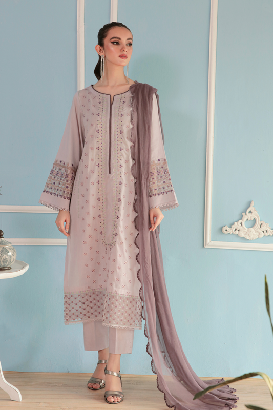 3 PC Stitched | Embroidered Suit