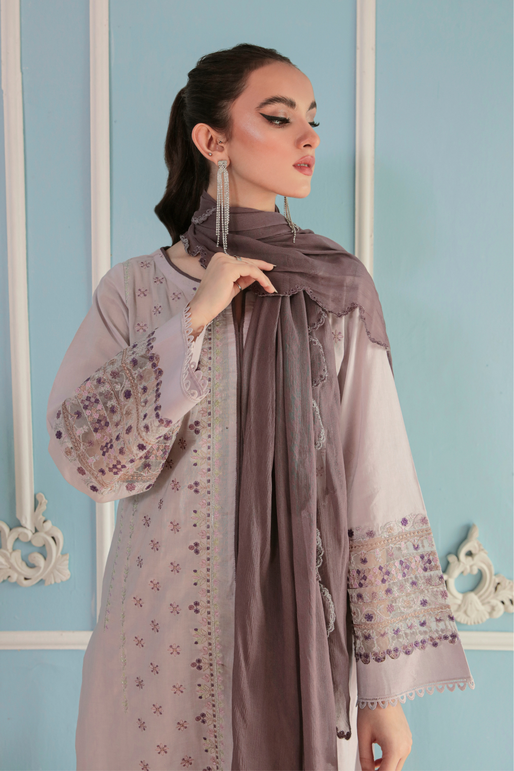 3 PC Stitched | Embroidered Suit