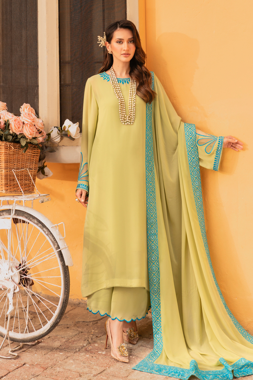 3 PC Stitched | Formal Embroidered Suit