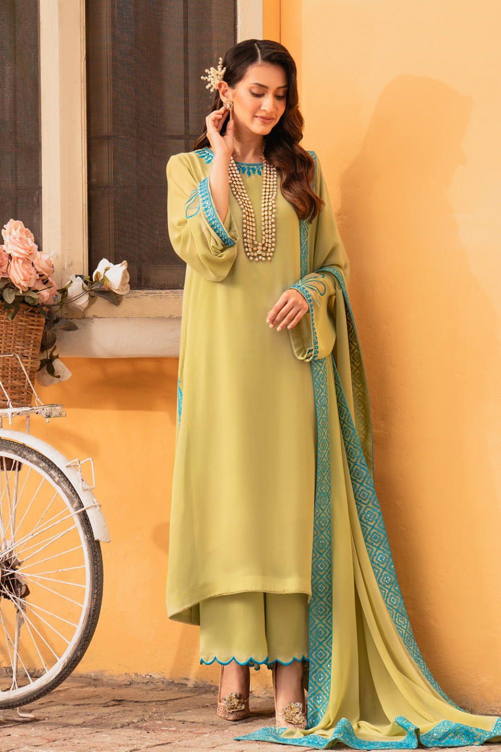 3 PC Stitched | Formal Embroidered Suit