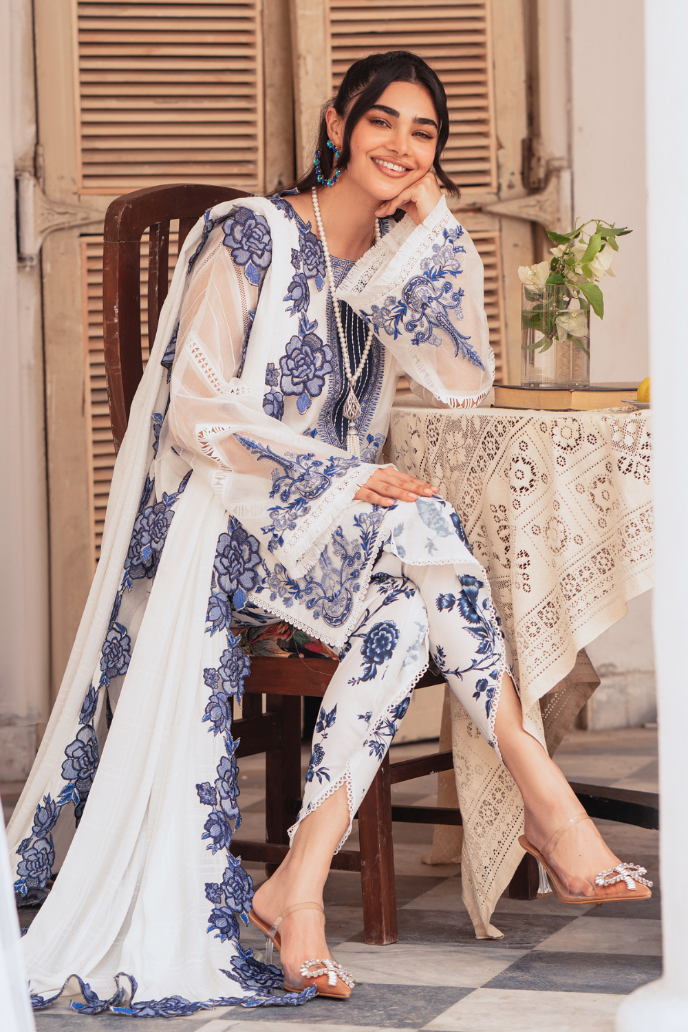 3 PC Stitched | Formal Embroidered Suit