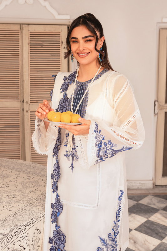 3 PC Stitched | Formal Embroidered Suit