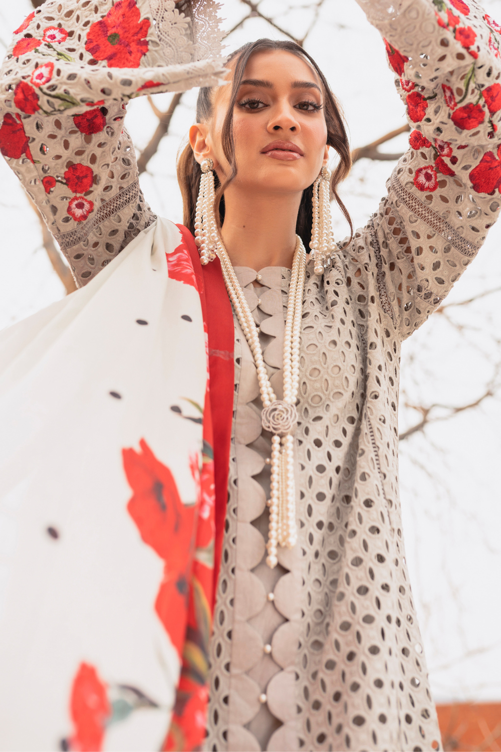 3 PC Stitched | Formal Embroidered Suit