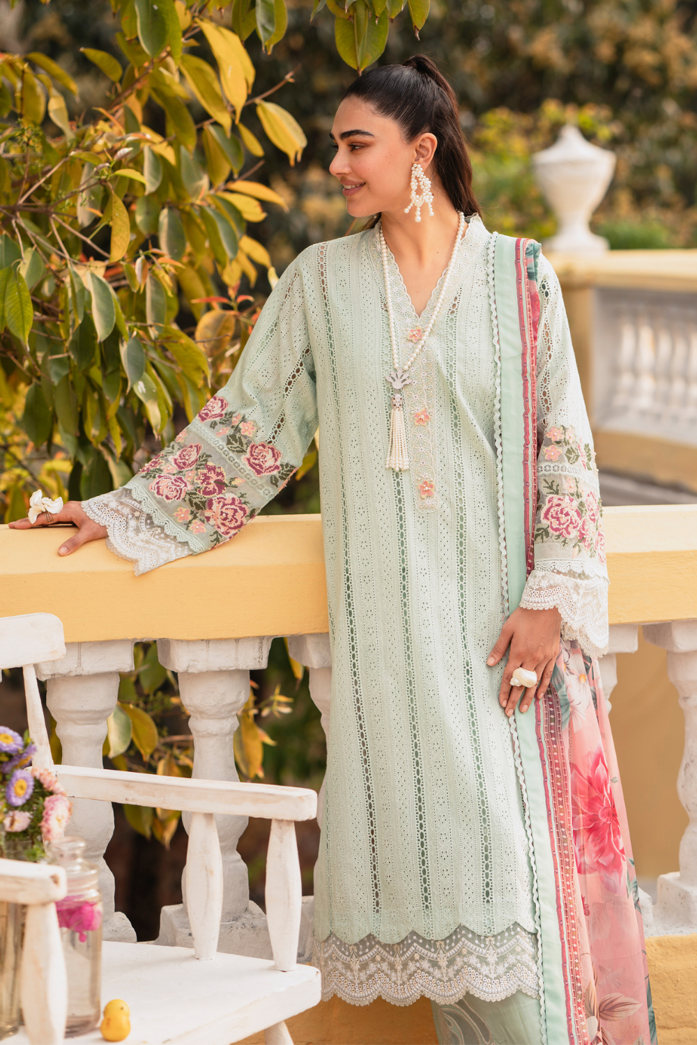 3 PC Stitched | Formal Embroidered Suit