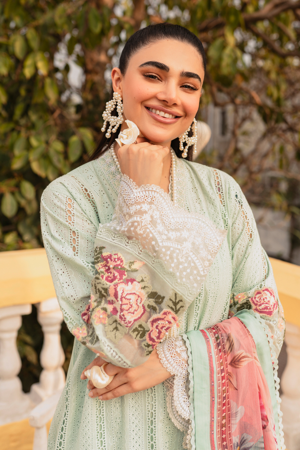 3 PC Stitched | Formal Embroidered Suit