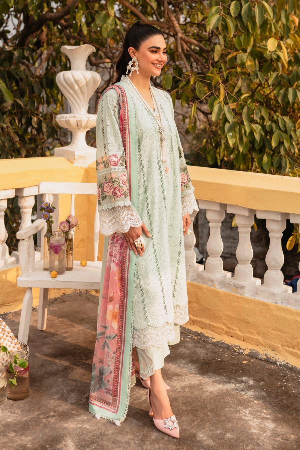 3 PC Stitched | Formal Embroidered Suit