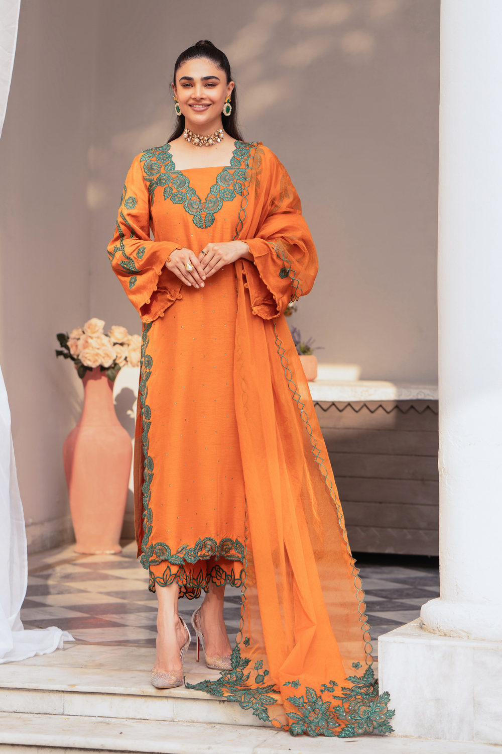 3 PC Stitched | Formal Embroidered Suit