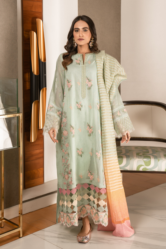 3 PC Stitched | Embroidered Suit