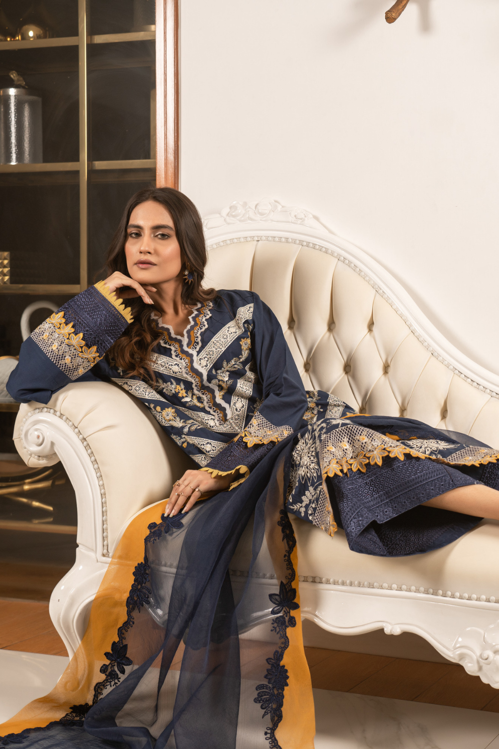 3 PC Stitched | Embroidered Suit