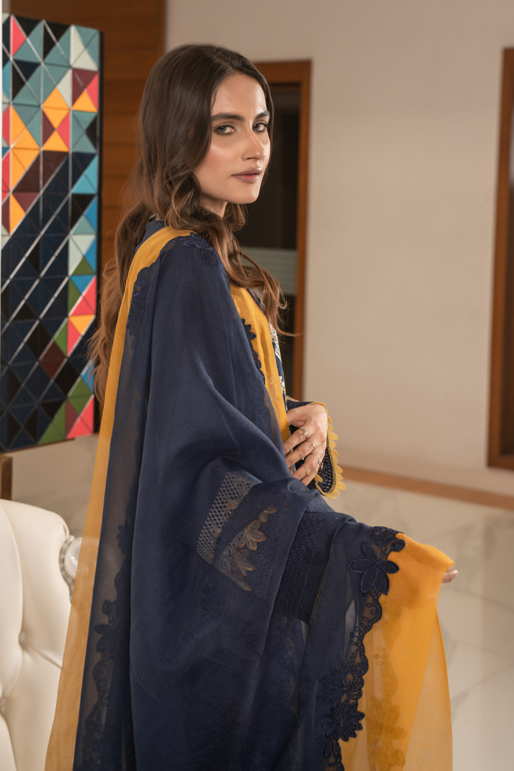 3 PC Stitched | Embroidered Suit