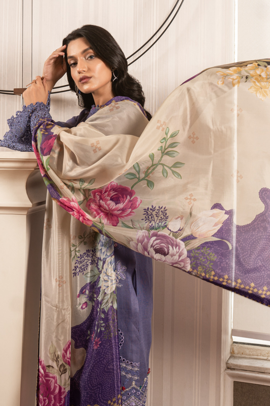 3 PC Stitched | Embroidered Suit