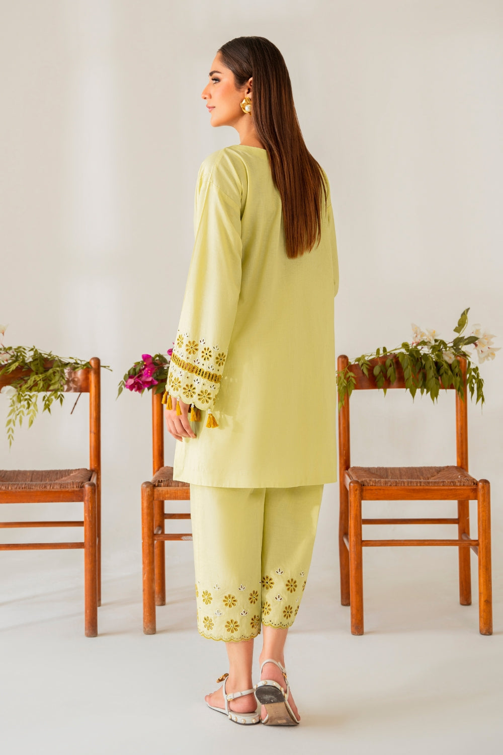 2 PC STITCHED | EMBROIDERED COTTON SHIRT+ TROUSER